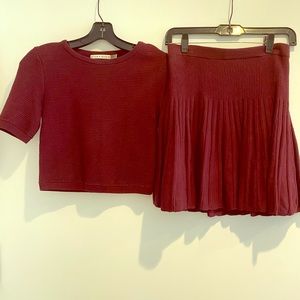 Alice and Olivia crop/skirt set